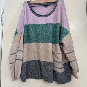 Democracy Multicolor Striped Sweater